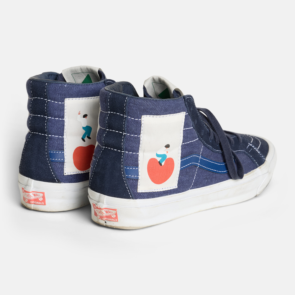 Super Flea Market+Vans+Navy blue sneakers+Emilio Sakraya1